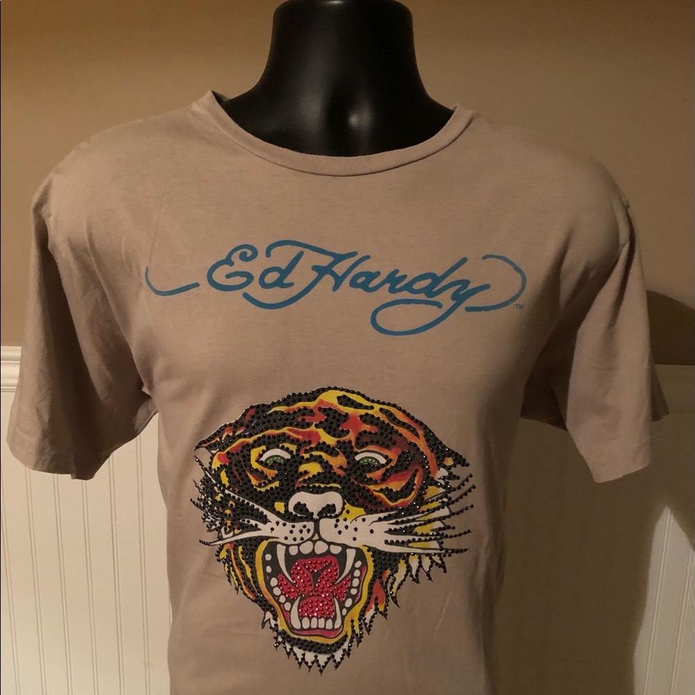 Ed Hardy tiger graphic t-shirt